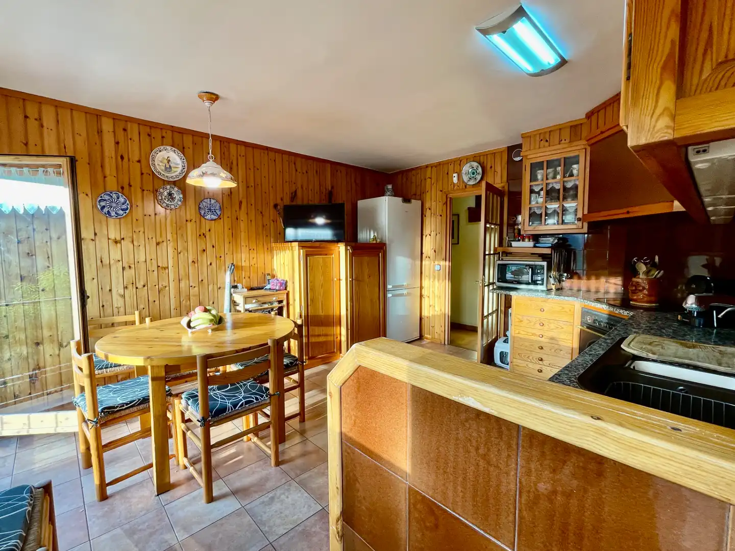 Cocina de Casa o chalet en venta en Sant Pau de Segúries con Aire acondicionado, Jardín privado y Terraza