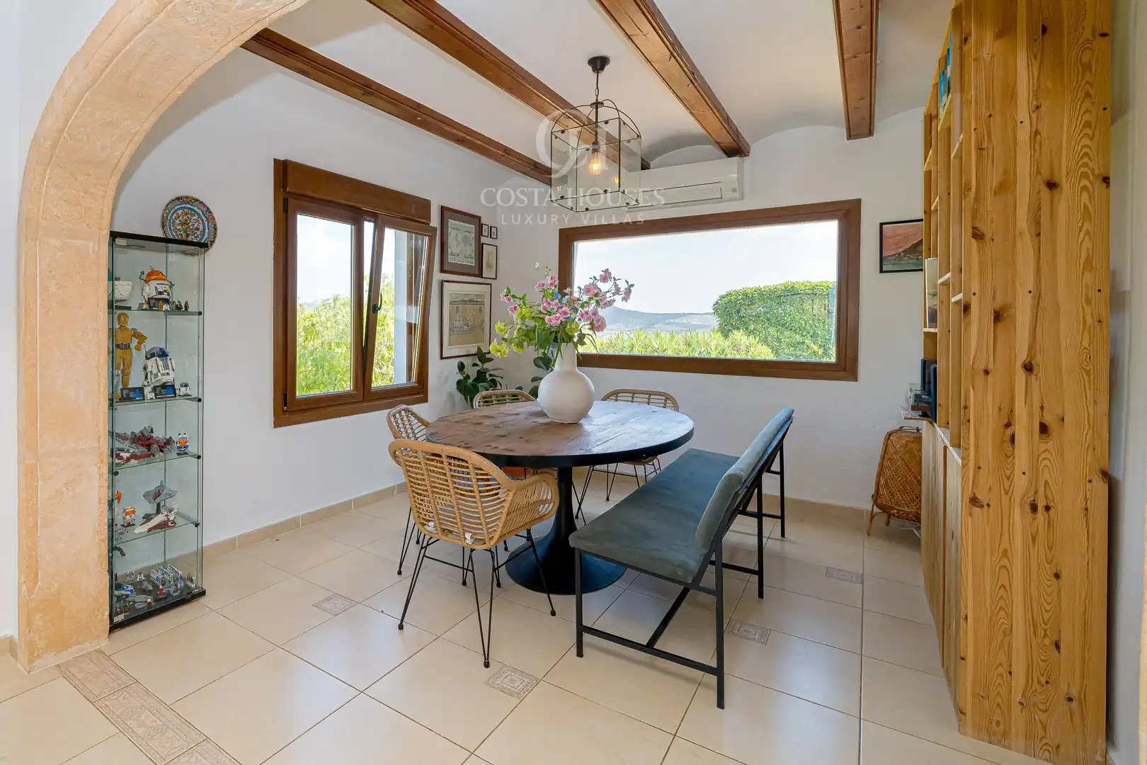 Menjador de Casa o xalet en venda en Jávea / Xàbia amb Aire condicionat, Jardí privat i Terrassa