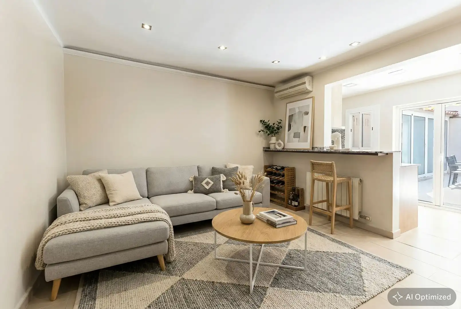 Living room of Houses for sale in Barcelona  with Air Conditioner, Heating and Terrace