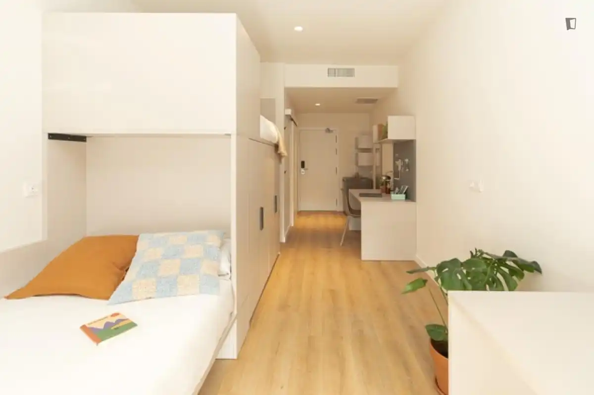 Schlafzimmer von Wohnung zur untervermieten in Salamanca mit Möbliert und Internet