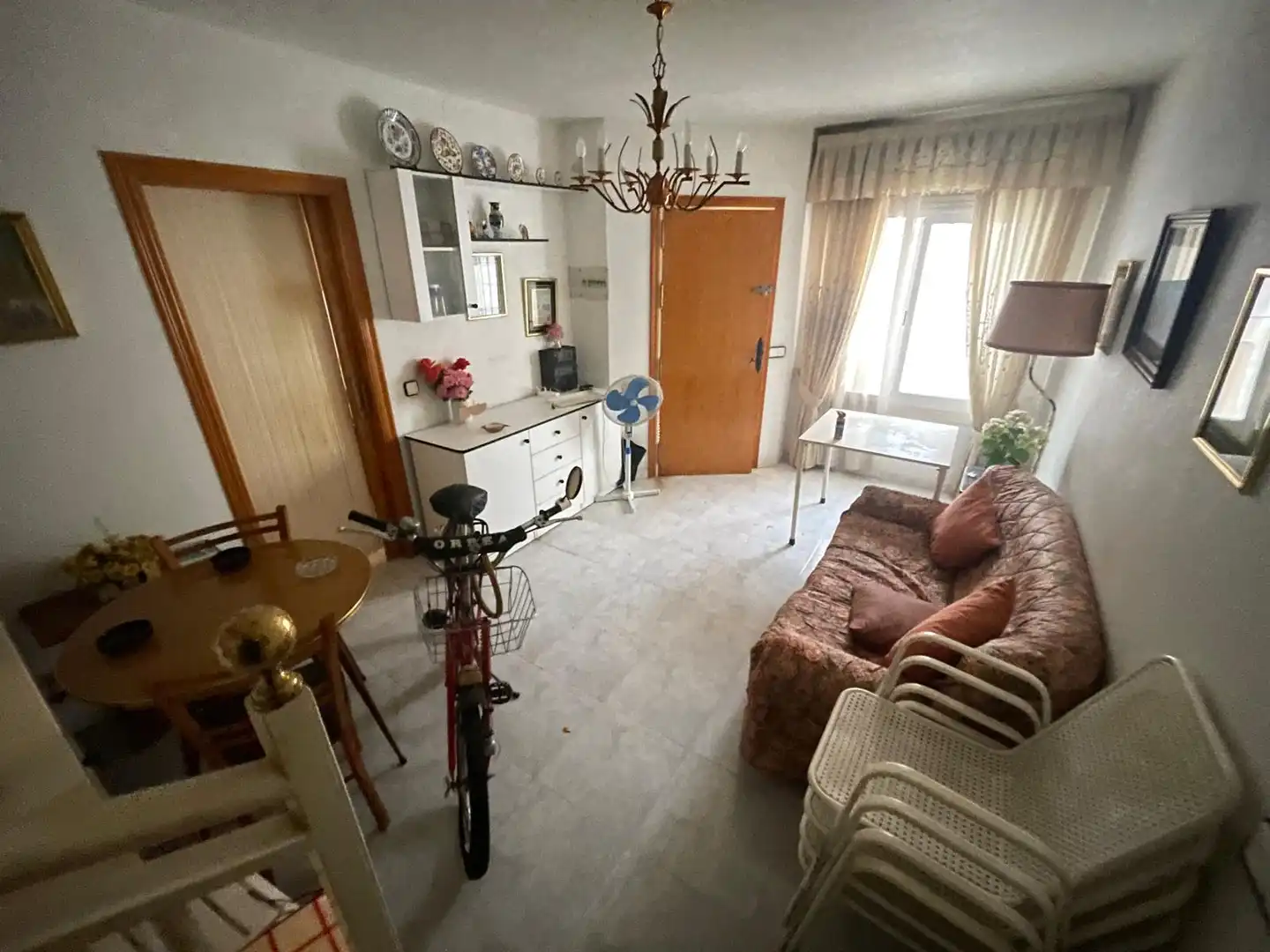 Wohnzimmer von Einfamilien-Reihenhaus zum Verkauf in San Pedro del Pinatar mit Terrasse, Möbliert und Ofen