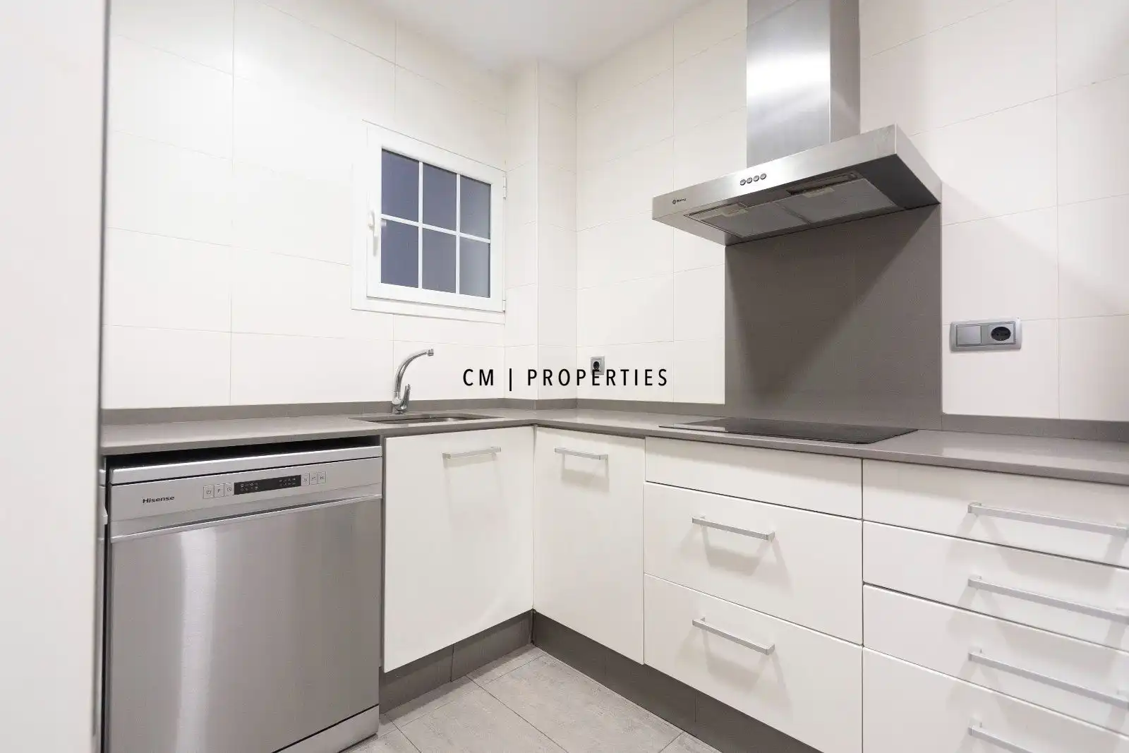 Cocina de Piso de alquiler en Valencia con Aire acondicionado, Calefacción y Parquet