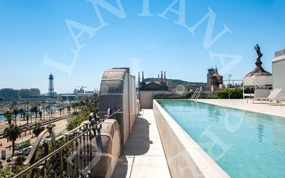 Swimming pool of Flat for sale in  Barcelona Capital  with Air Conditioner, Heating and Parquet flooring