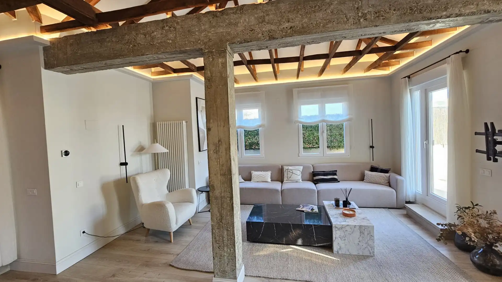 Sala de estar de Ático en venta en Madrid con Aire acondicionado, Calefacción y Parquet