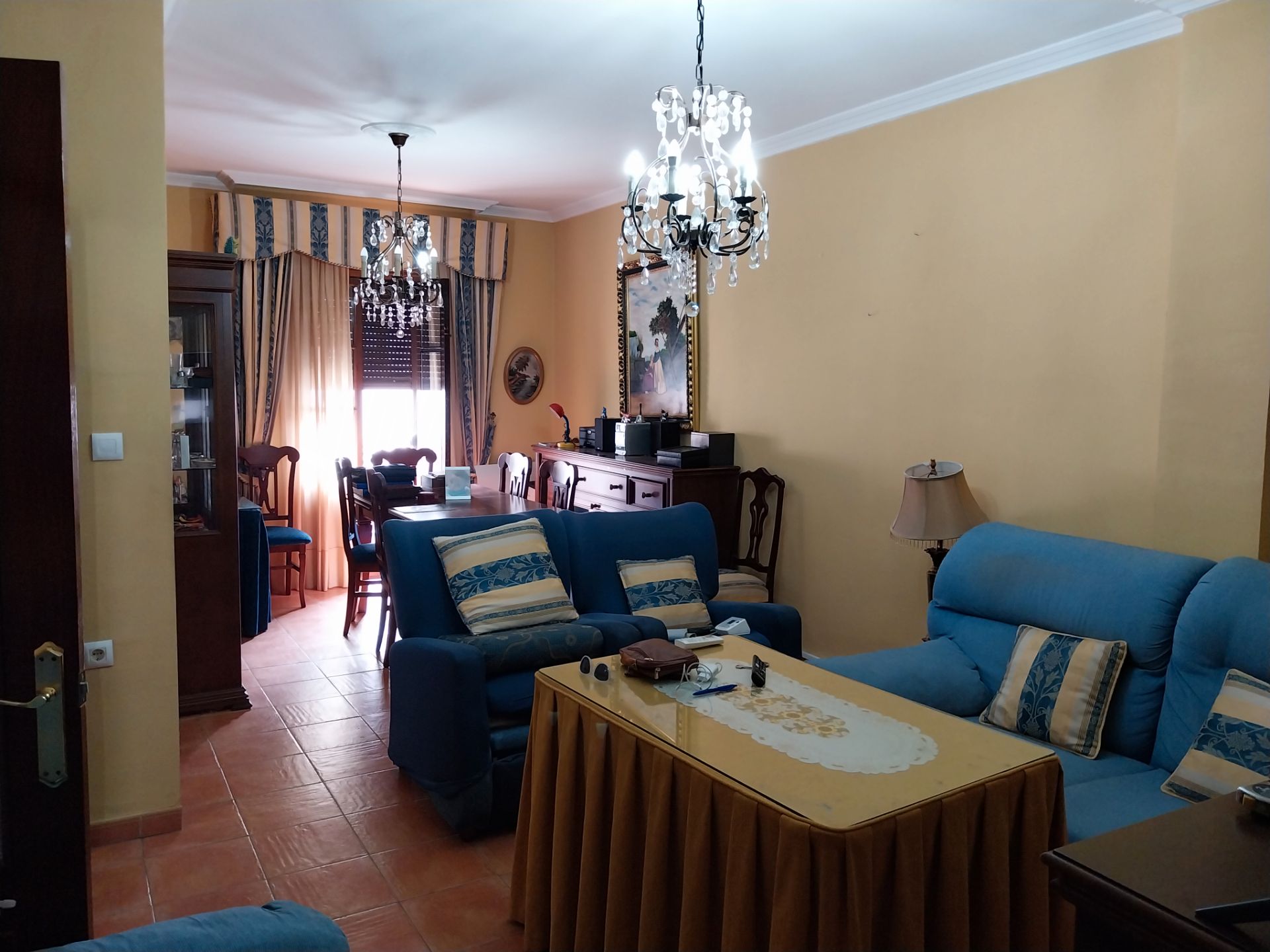 Living room of Flat for sale in Marchena  with Air Conditioner, Storage room and Furnished