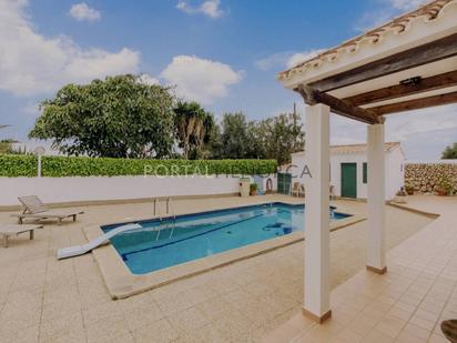 Swimming pool of House or chalet for sale in Es Castell  with Private garden and Swimming Pool