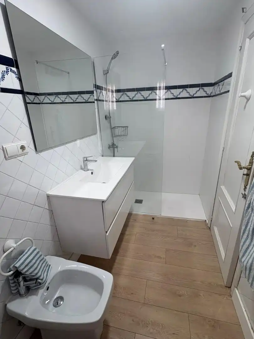 Baño de Apartamento de alquiler en Valencia con Aire acondicionado y Amueblado