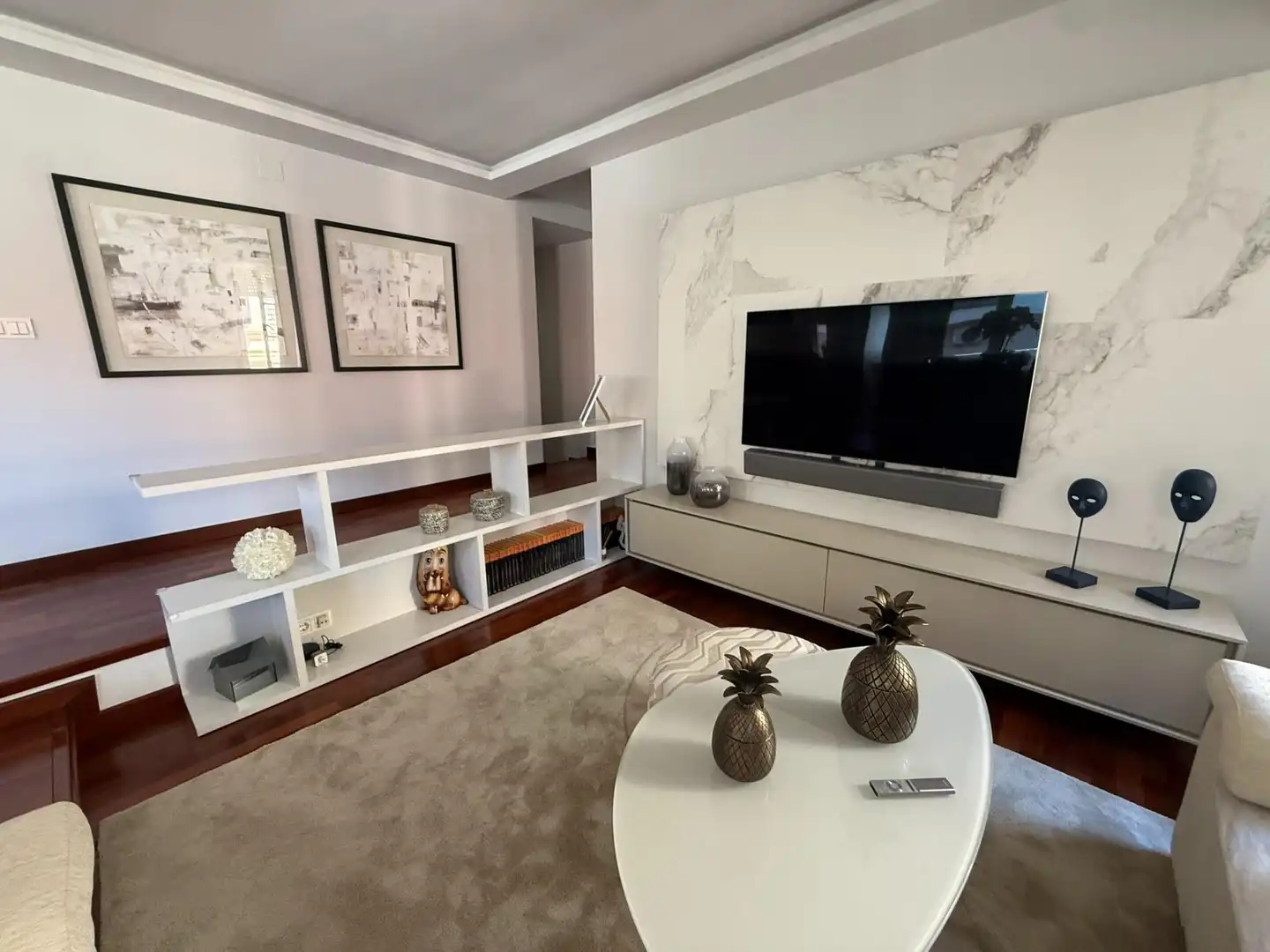 Wohnzimmer von Wohnung zum Verkauf in Guardamar del Segura mit Klimaanlage, Heizung und Terrasse