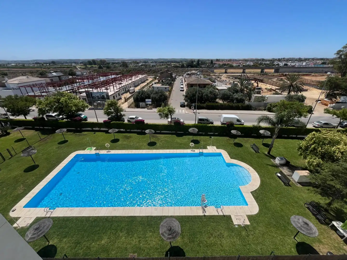 Swimming pool of Flat for sale in Jerez de la Frontera  with Air Conditioner, Heating and Private garden
