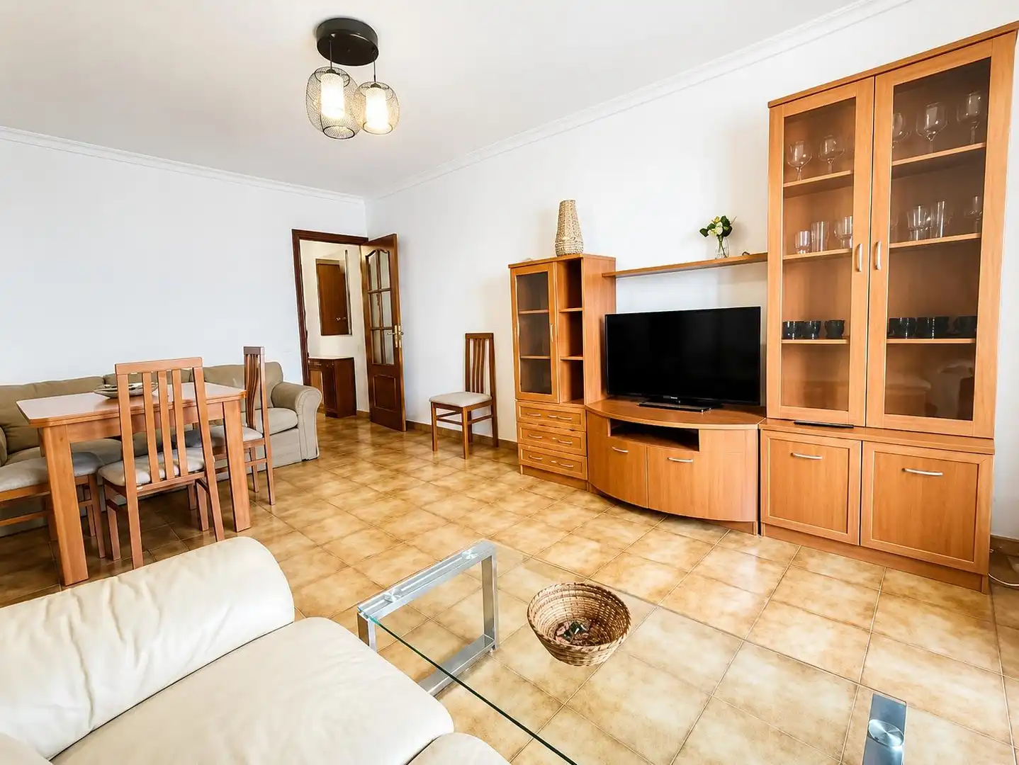 Sala de estar de Piso de alquiler en Badajoz con Amueblado y Balcón