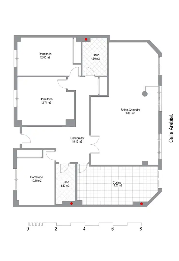 Flat for sale in Granada  with Air Conditioner, Heating and Alarm