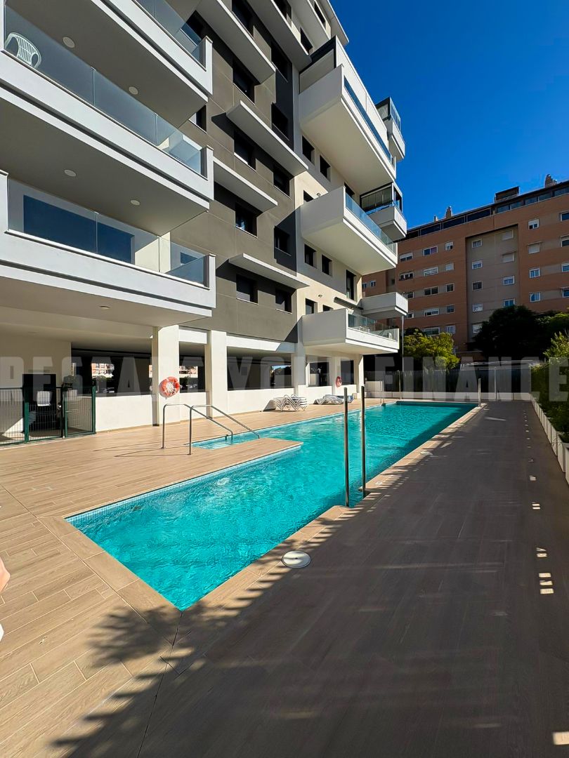 Swimming pool of Flat for sale in Málaga Capital  with Air Conditioner, Heating and Private garden