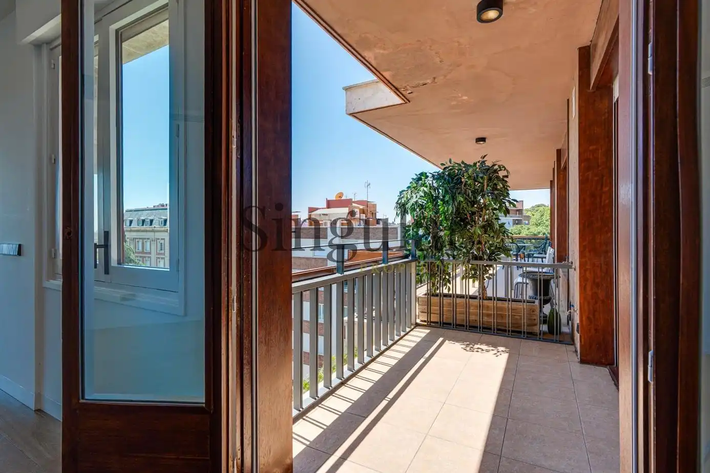 Balcony of Flat for rent in Barcelona  with Heating, Private garden and Terrace