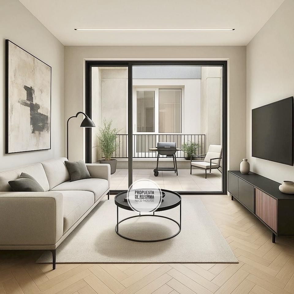 Sala d'estar de Planta baixa en venda en L'Hospitalet de Llobregat amb Terrassa