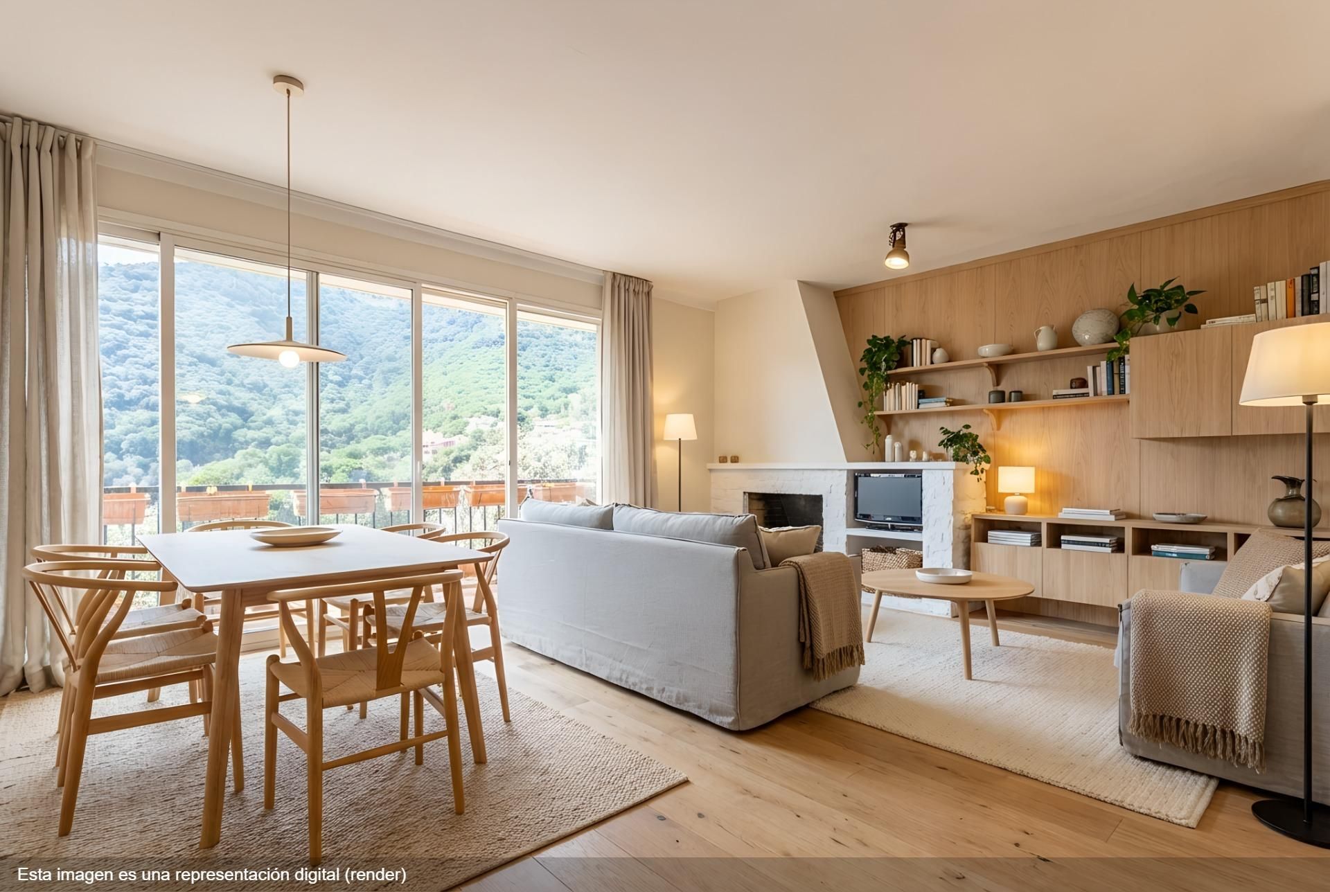 Living room of Flat for sale in Cabrera de Mar  with Private garden, Terrace and Community pool