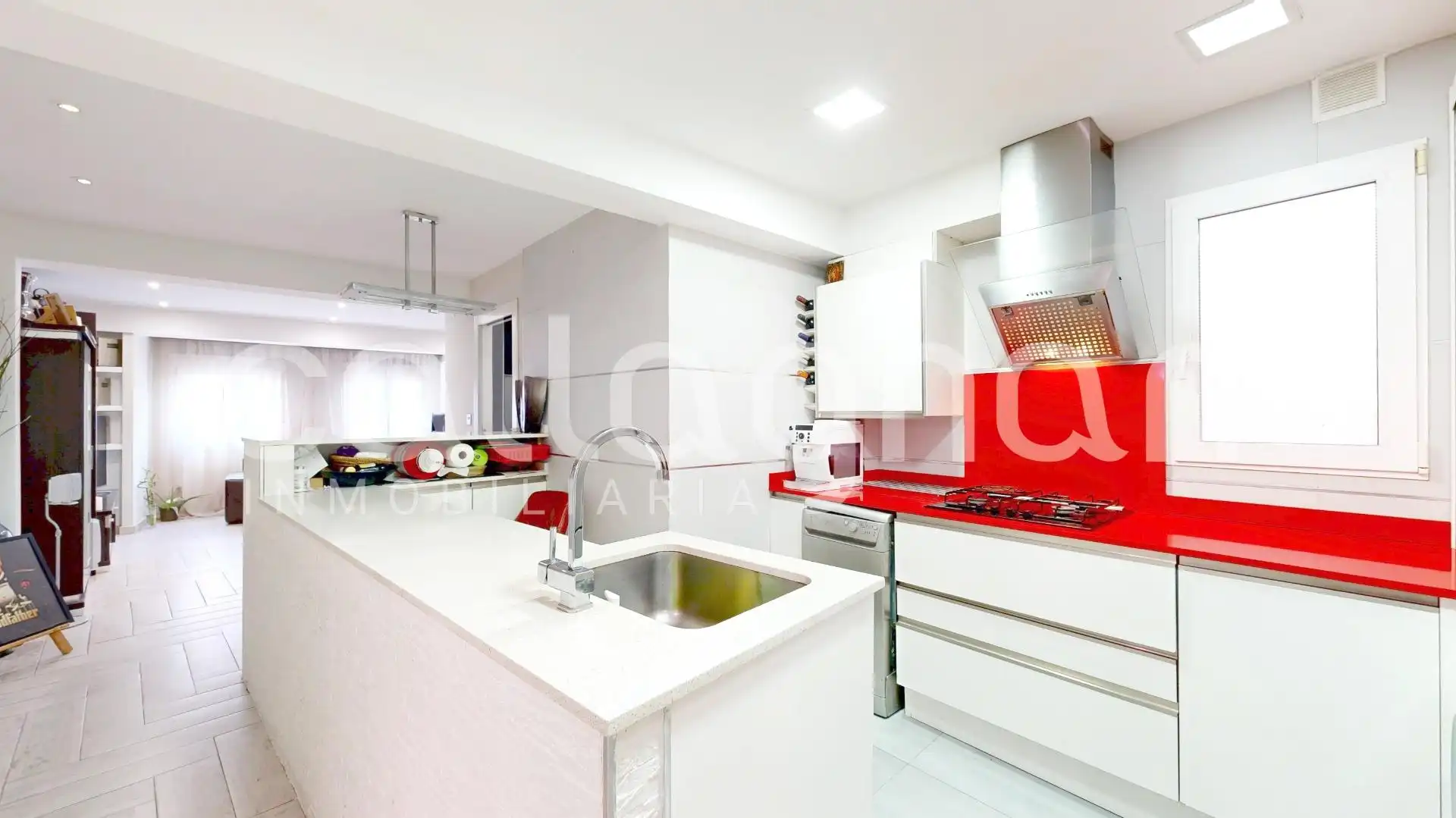 Kitchen of Flat for sale in Valencia  with Air Conditioner, Heating and Furnished