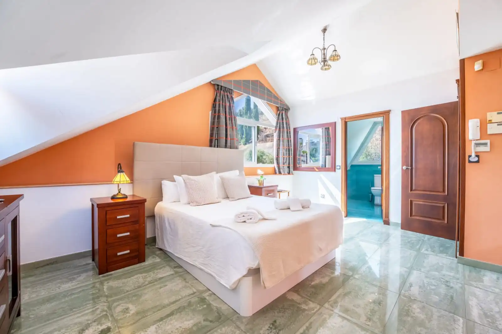 Bedroom of Detached homes for rent in Benalmádena  with Air Conditioner, Terrace and Swimming Pool