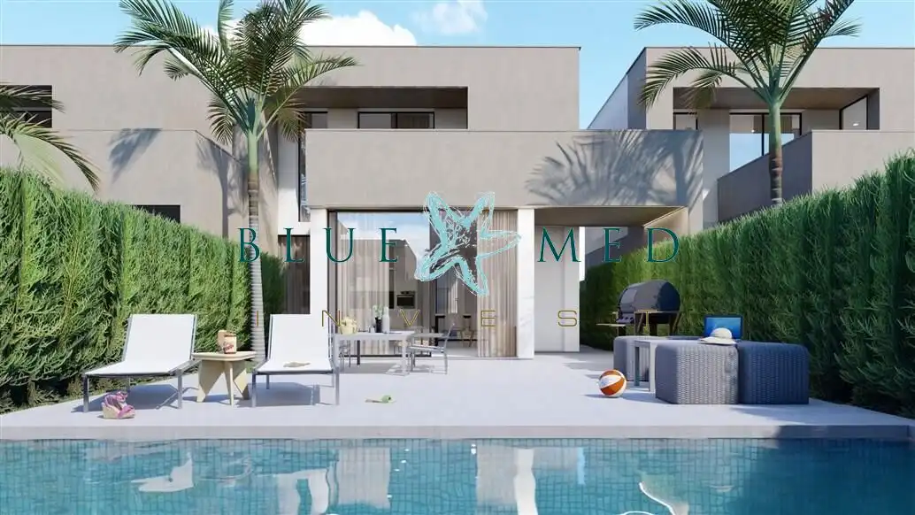 Exterior view of Houses for sale in Cartagena  with Air Conditioner, Terrace and Swimming Pool