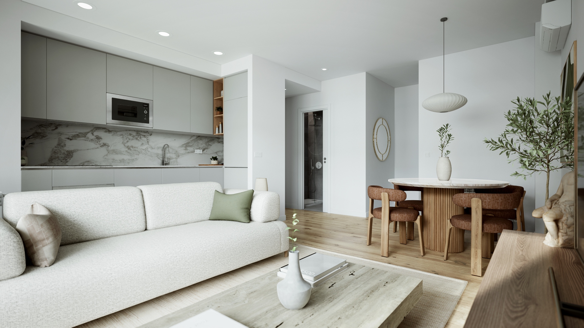 Living room of Flat for sale in  Madrid Capital  with Terrace and Swimming Pool