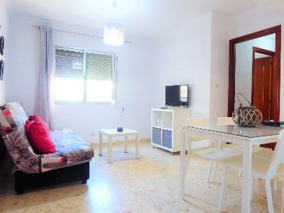 Living room of Flat to rent in Jerez de la Frontera  with Furnished, Washing machine and Microwave