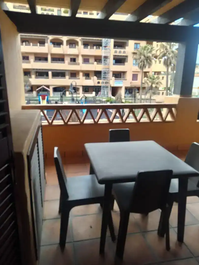 Terrassa de Apartament de lloguer en El Ejido amb Aire condicionat, Jardí privat i Parquet