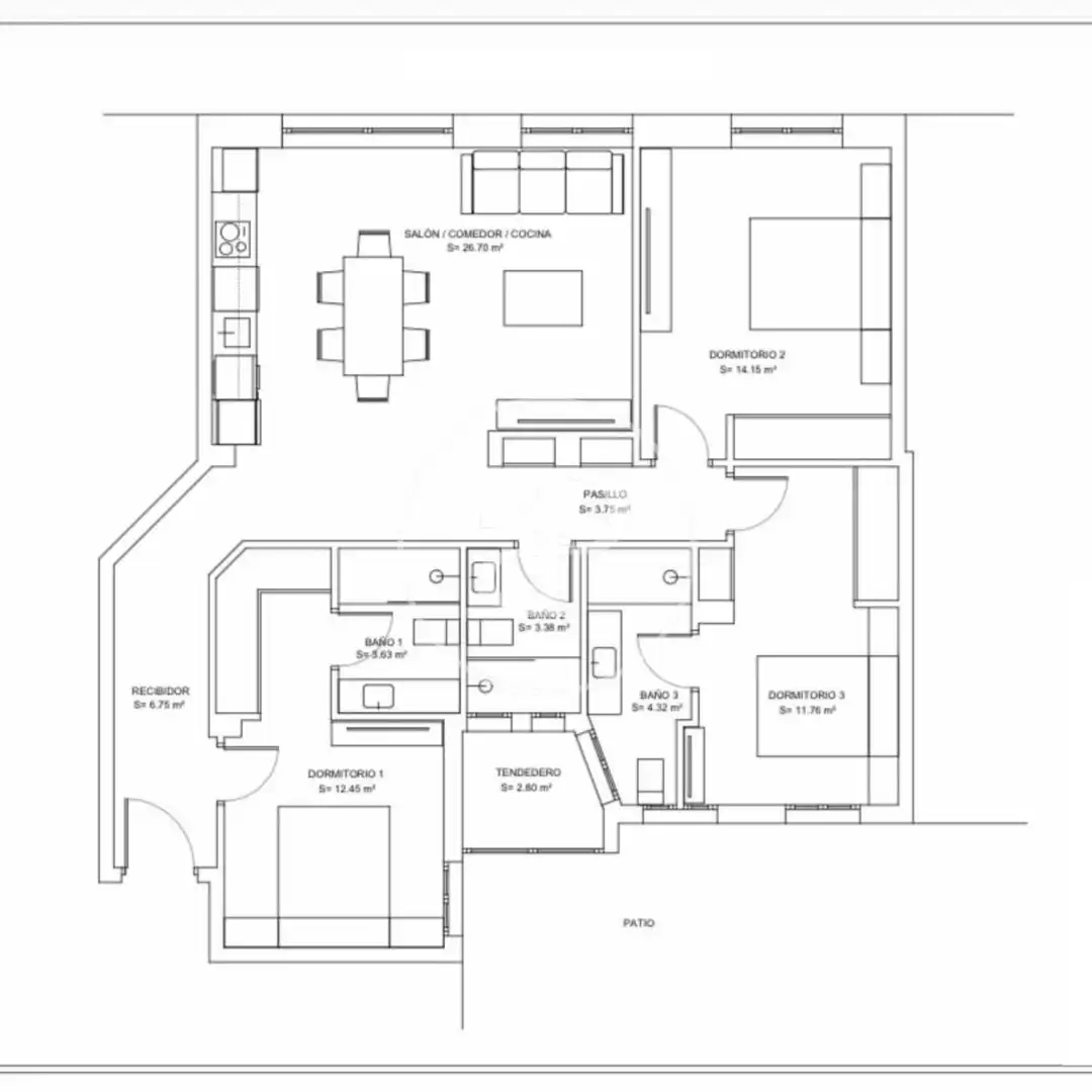 Flat for sale in Prosperidad