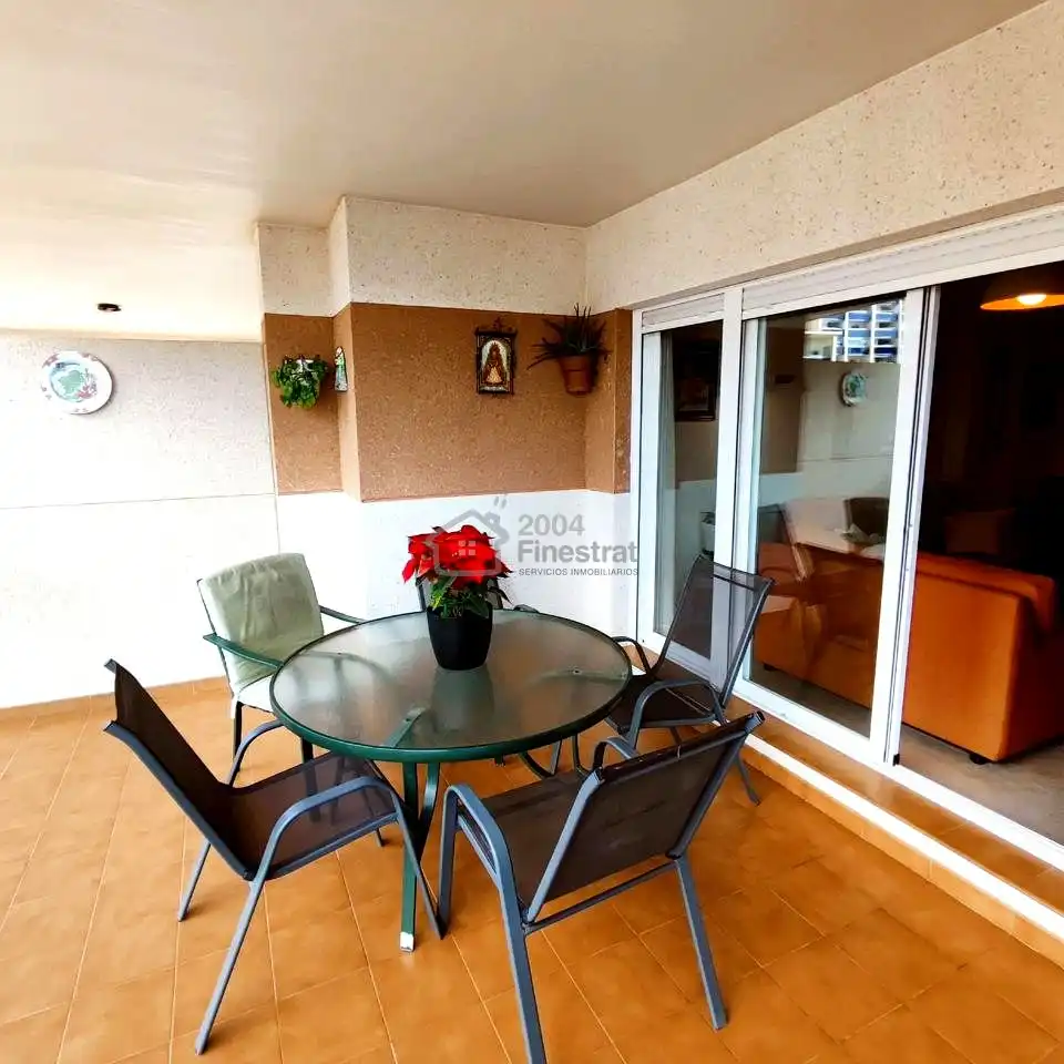 Terrasse von Wohnung zum Verkauf in Villajoyosa / La Vila Joiosa mit Klimaanlage, Terrasse und Abstellraum