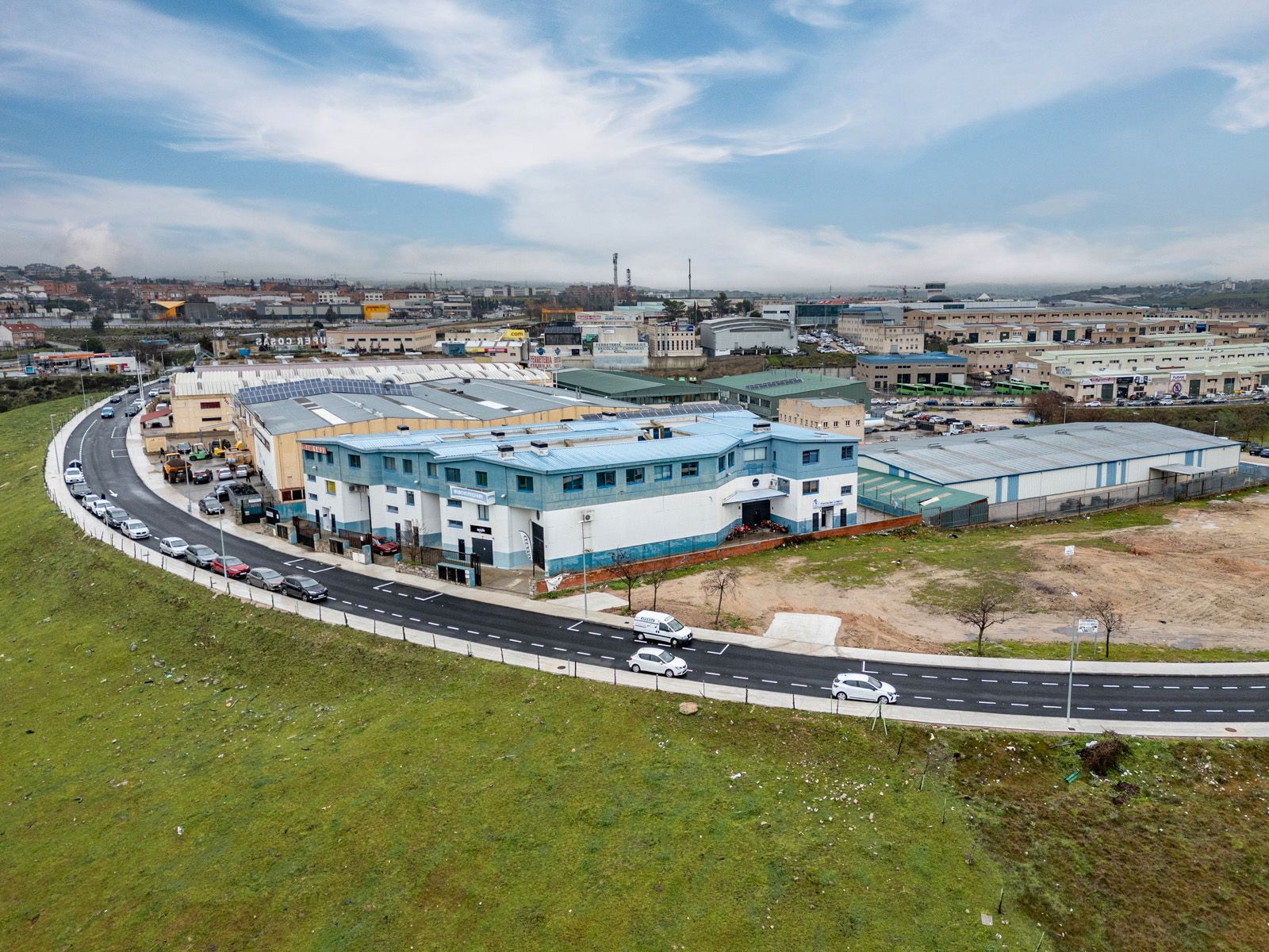 Vista exterior de Nave industrial en venta en Colmenar Viejo con Calefacción