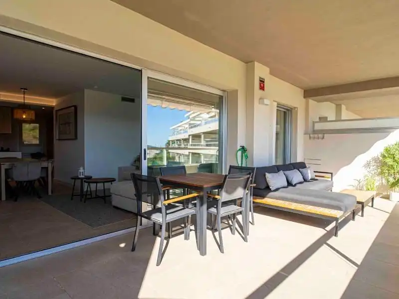 Terrace of Flat for sale in Mijas  with Air Conditioner, Heating and Private garden