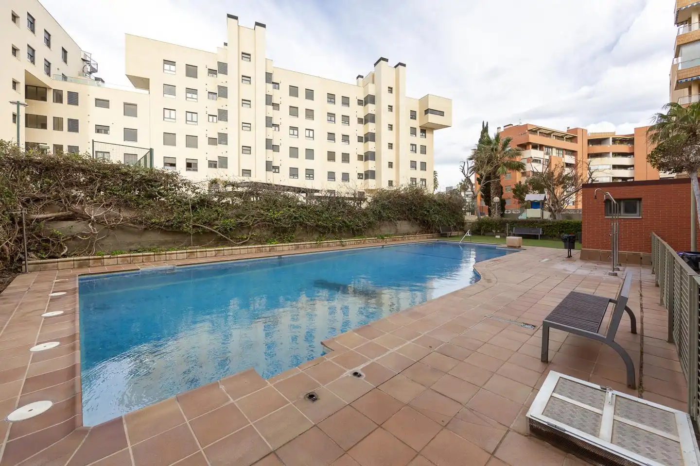 Swimming pool of Ground floor for sale in Almería  with Air Conditioner, Terrace and Storage room