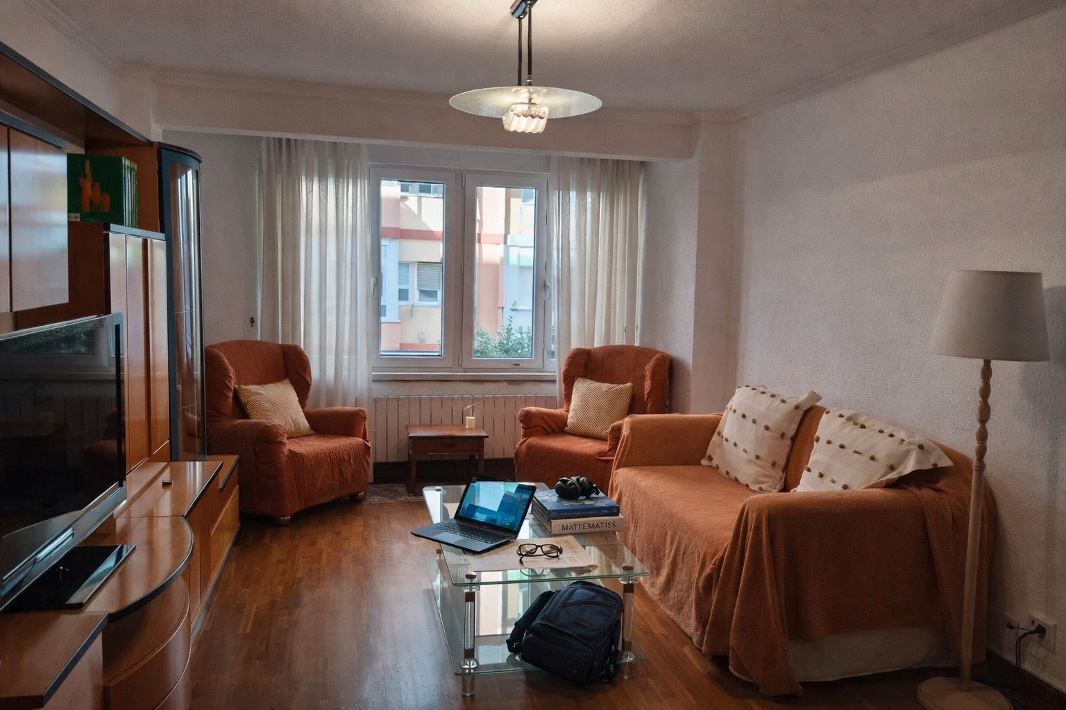 Living room of Flat for rent in Santander  with Heating, Furnished and Oven