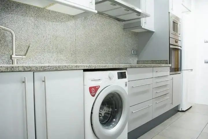 Kitchen of Flat for sale in Badalona  with Air Conditioner, Heating and Parquet flooring