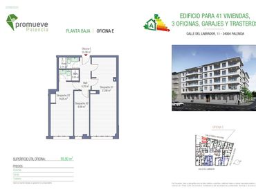 Oficina con ascensor en venta en Calle Labrador 11