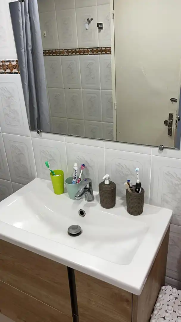 Badezimmer von Wohnung zur Miete in Moncada mit Abstellraum, Möbliert und Balkon