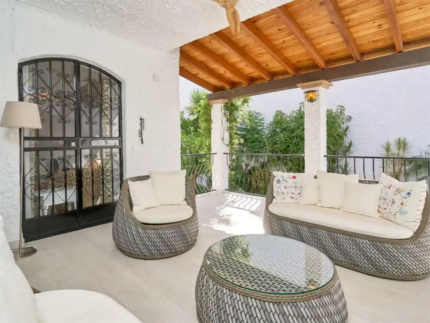 Terrasse von Country house zur Miete in Nerja mit Klimaanlage und Schwimmbad