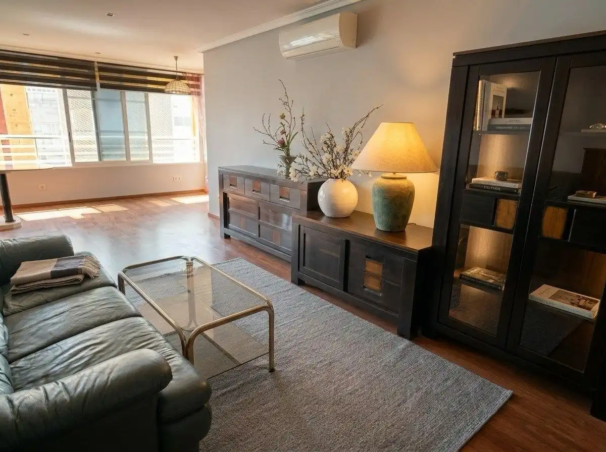 Sala de estar de Piso en venta en Alicante / Alacant con Aire acondicionado y Piscina comunitaria