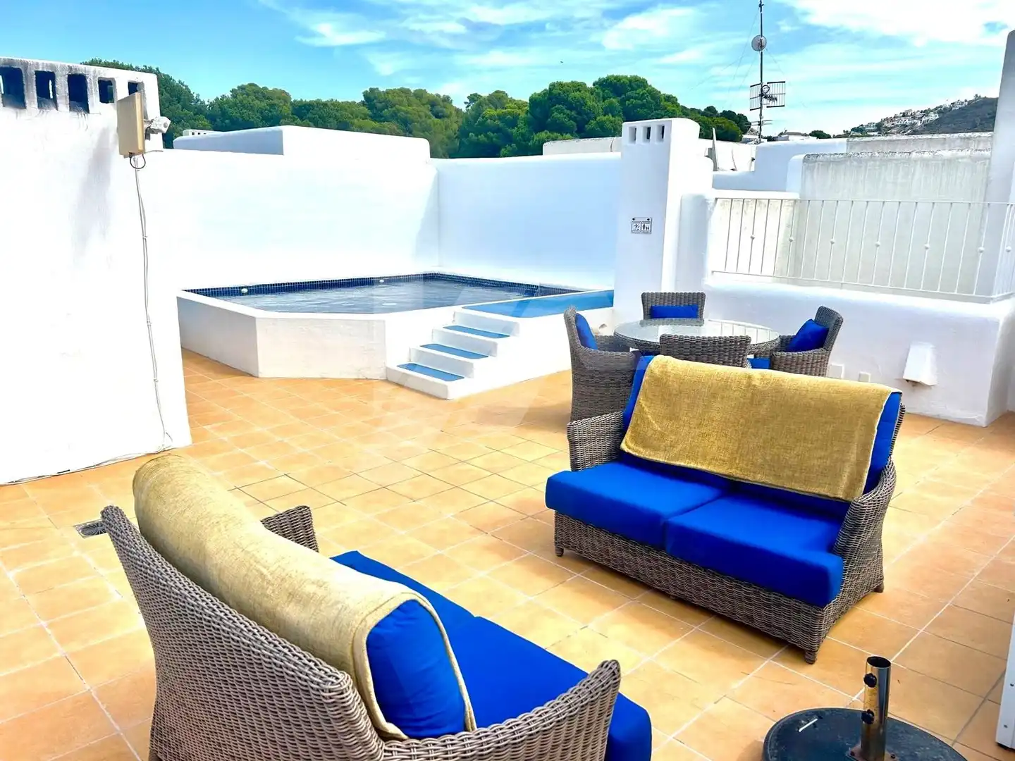 Terraza de Apartamento en venta en Moraira con Aire acondicionado, Calefacción y Jardín privado