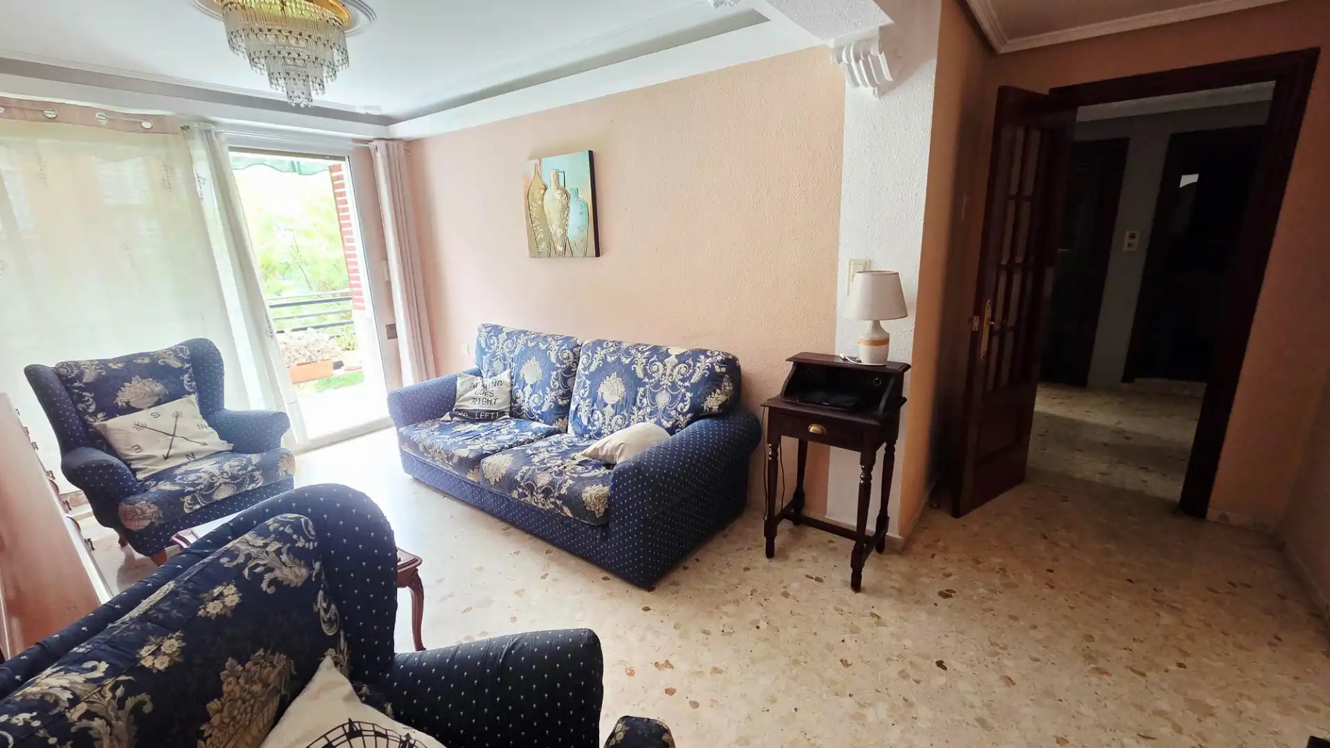 Sala de estar de Piso en venta en Valencia con Amueblado y Balcón