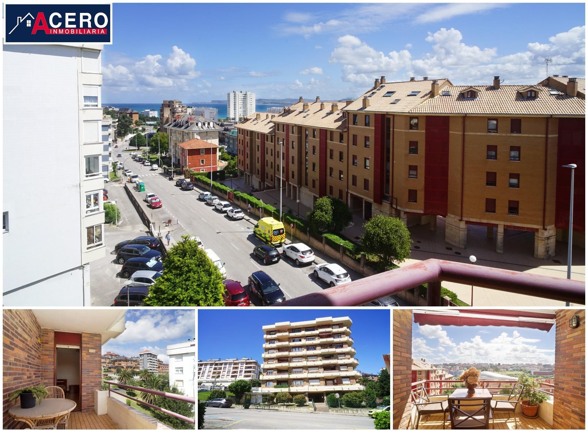 Vista exterior de Pis en venda en Santander amb Calefacció, Parquet i Terrassa