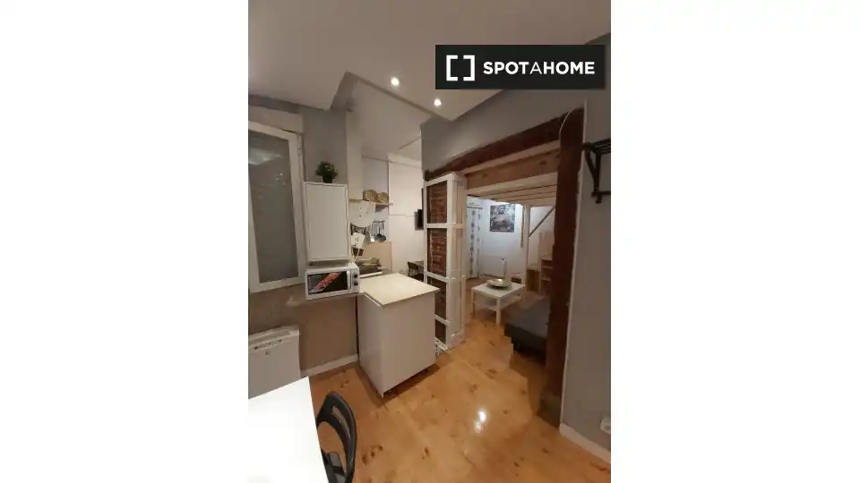 Bedroom of Study for share in Madrid  with Air Conditioner, Heating and Terrace