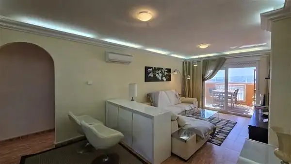 Sala de estar de Apartamento en venta en La Manga del Mar Menor con Aire acondicionado, Calefacción y Terraza