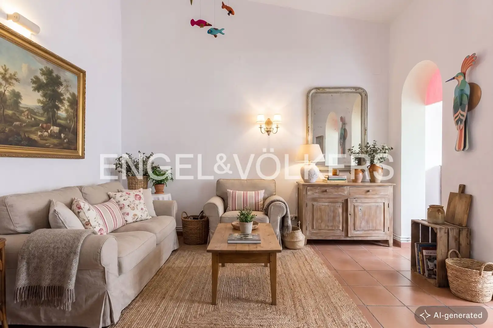 Living room of Houses for sale in Barcelona  with Heating, Terrace and Storage room