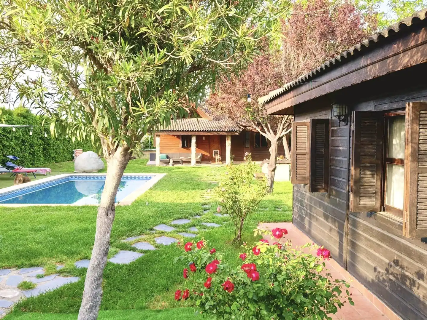 Jardí de Casa o xalet en venda en  Zaragoza Capital amb Aire condicionat, Calefacció i Jardí privat