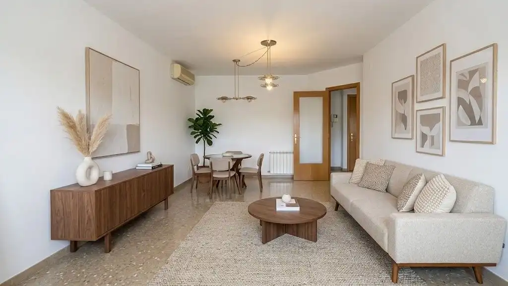 Wohnzimmer von Wohnung zum Verkauf in Terrassa mit Klimaanlage und Heizung