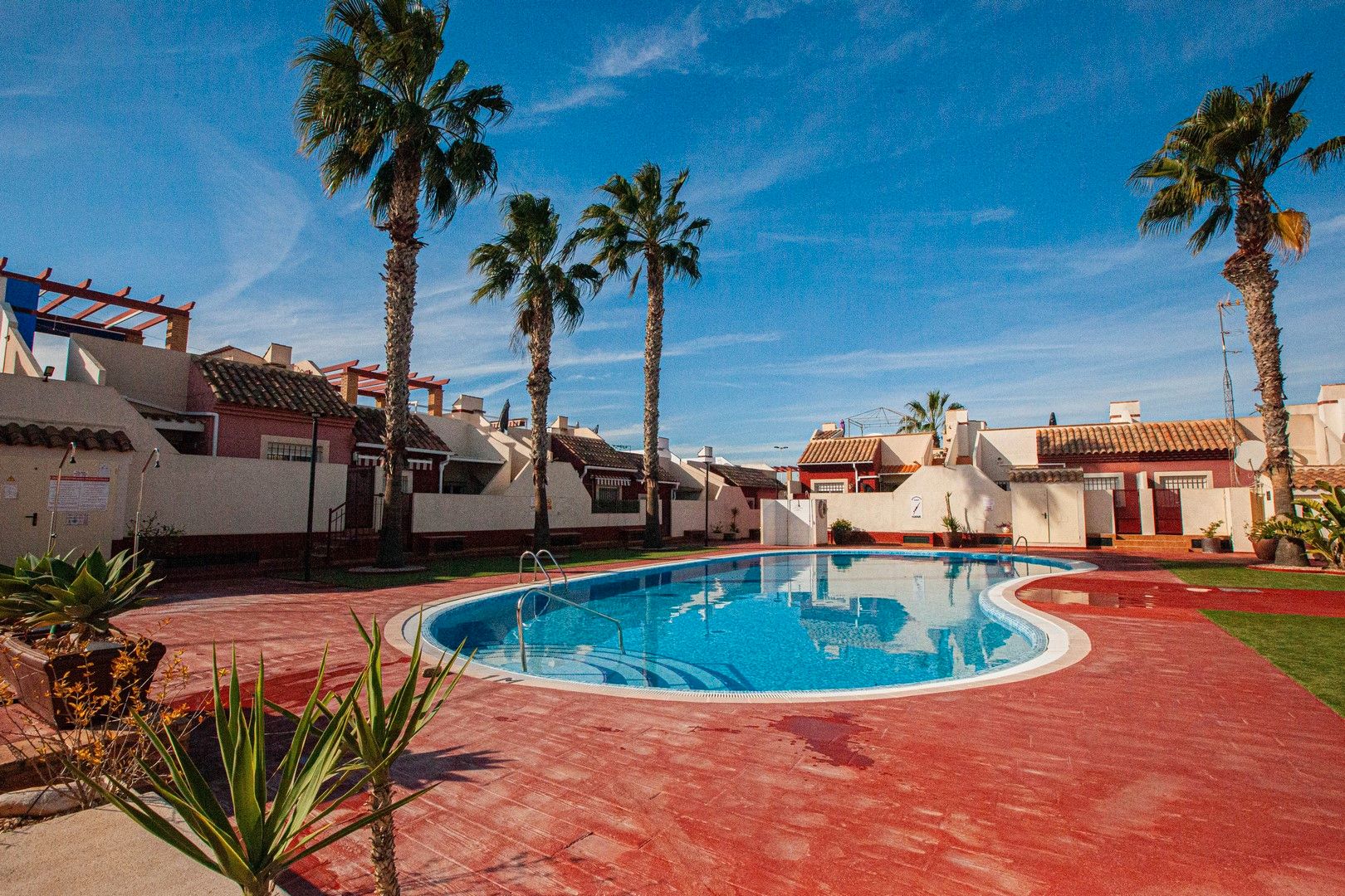 Piscina de Casa o xalet en venda en Mazarrón amb Aire condicionat, Jardí privat i Terrassa