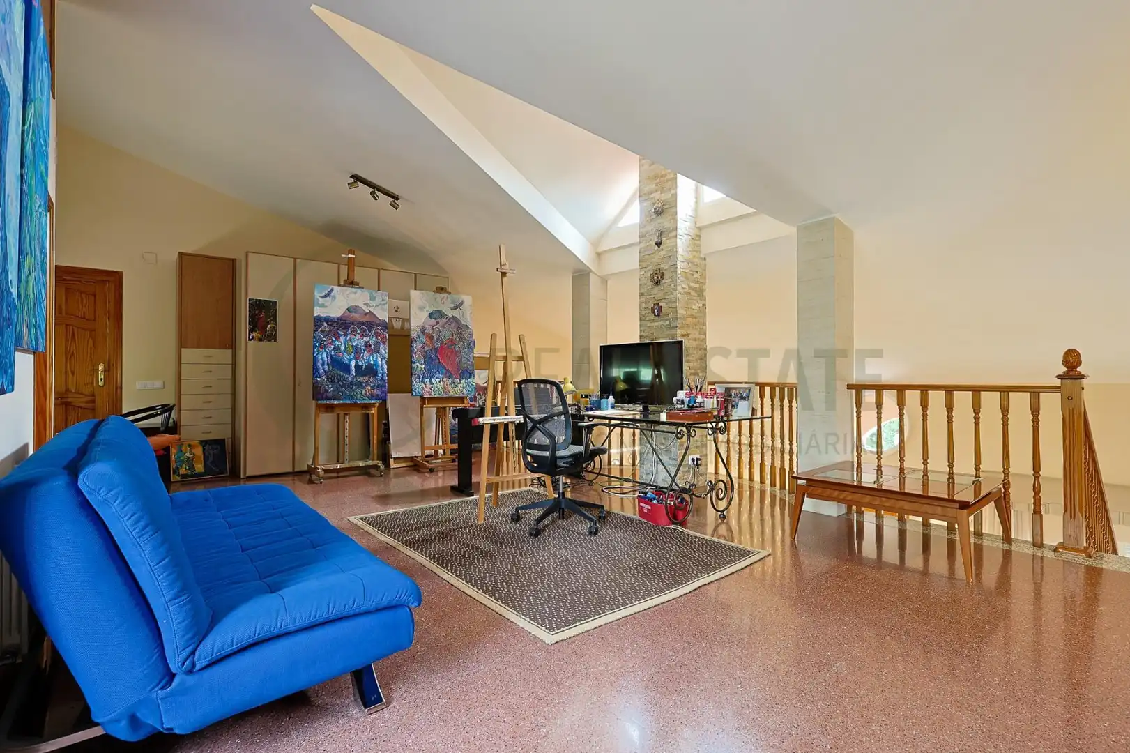 Sala d'estar de Casa o xalet en venda en Alicante / Alacant amb Aire condicionat, Calefacció i Jardí privat