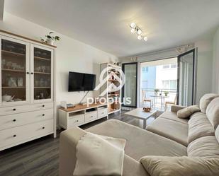 Living room of Flat for sale in Gijón   with Heating, Parquet flooring and Terrace