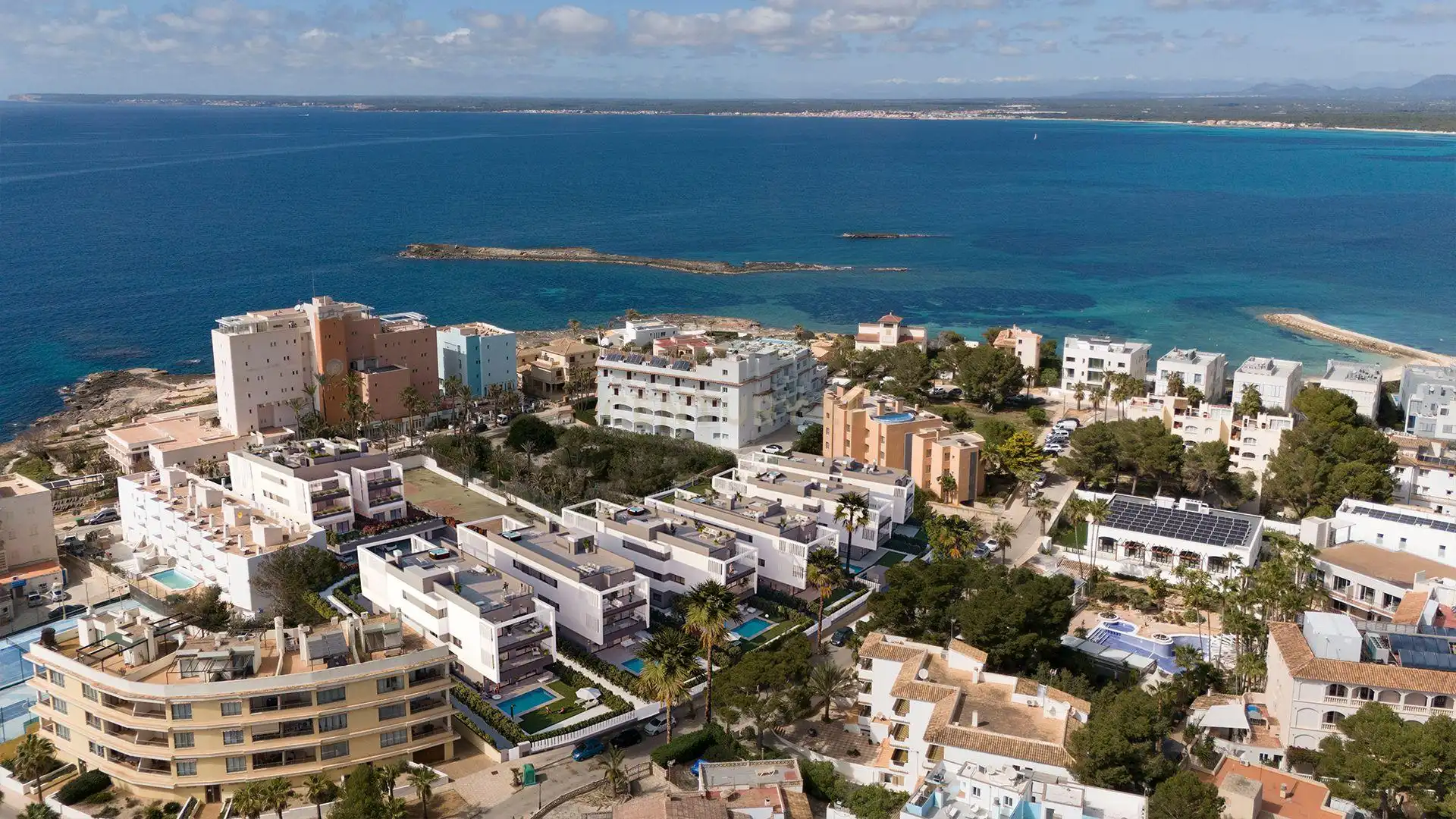 Außenansicht von Wohnungen zum Verkauf in Ses Salines
