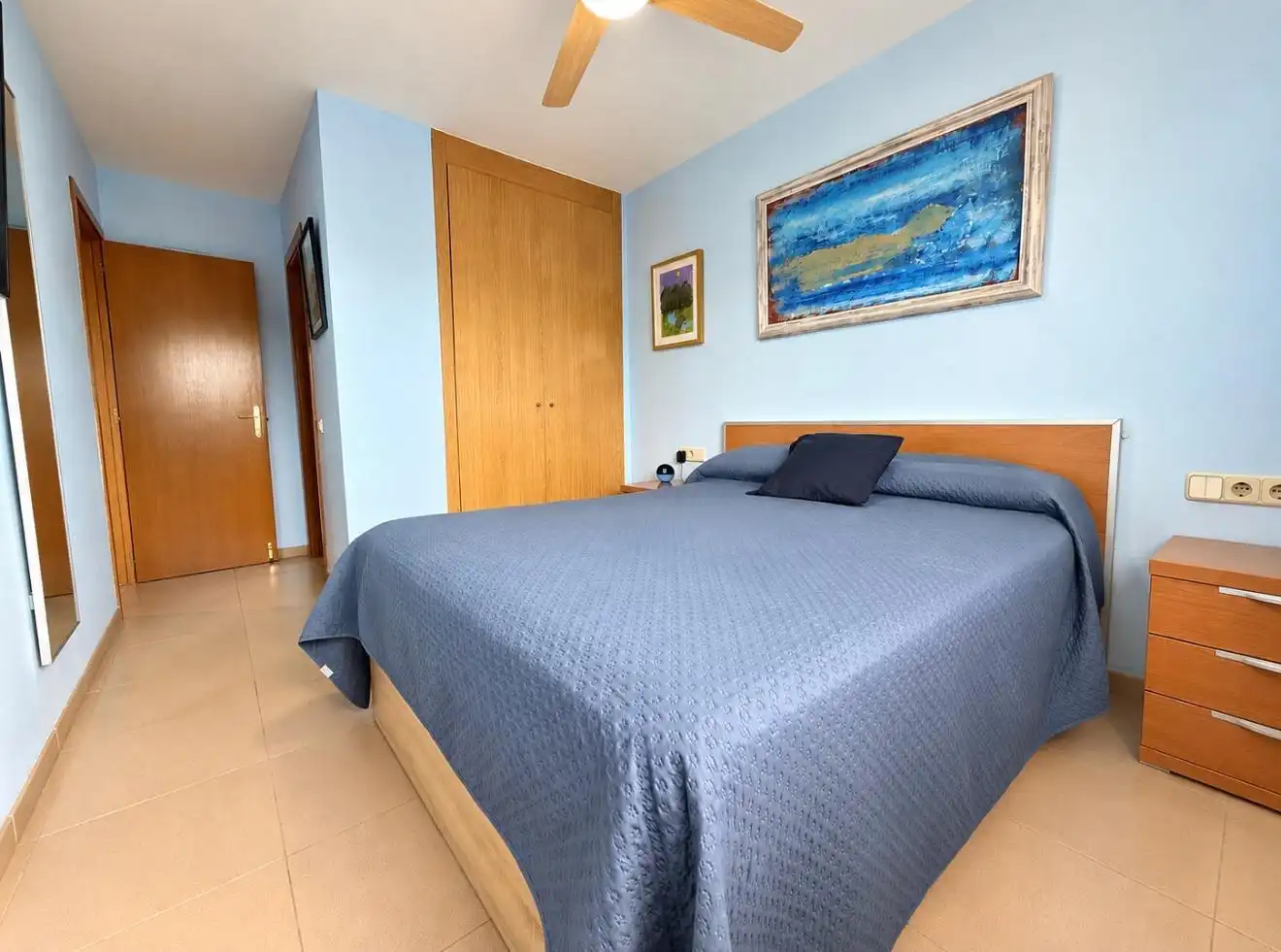 Schlafzimmer von Wohnung zum Verkauf in  Palma de Mallorca mit Klimaanlage, Terrasse und Balkon