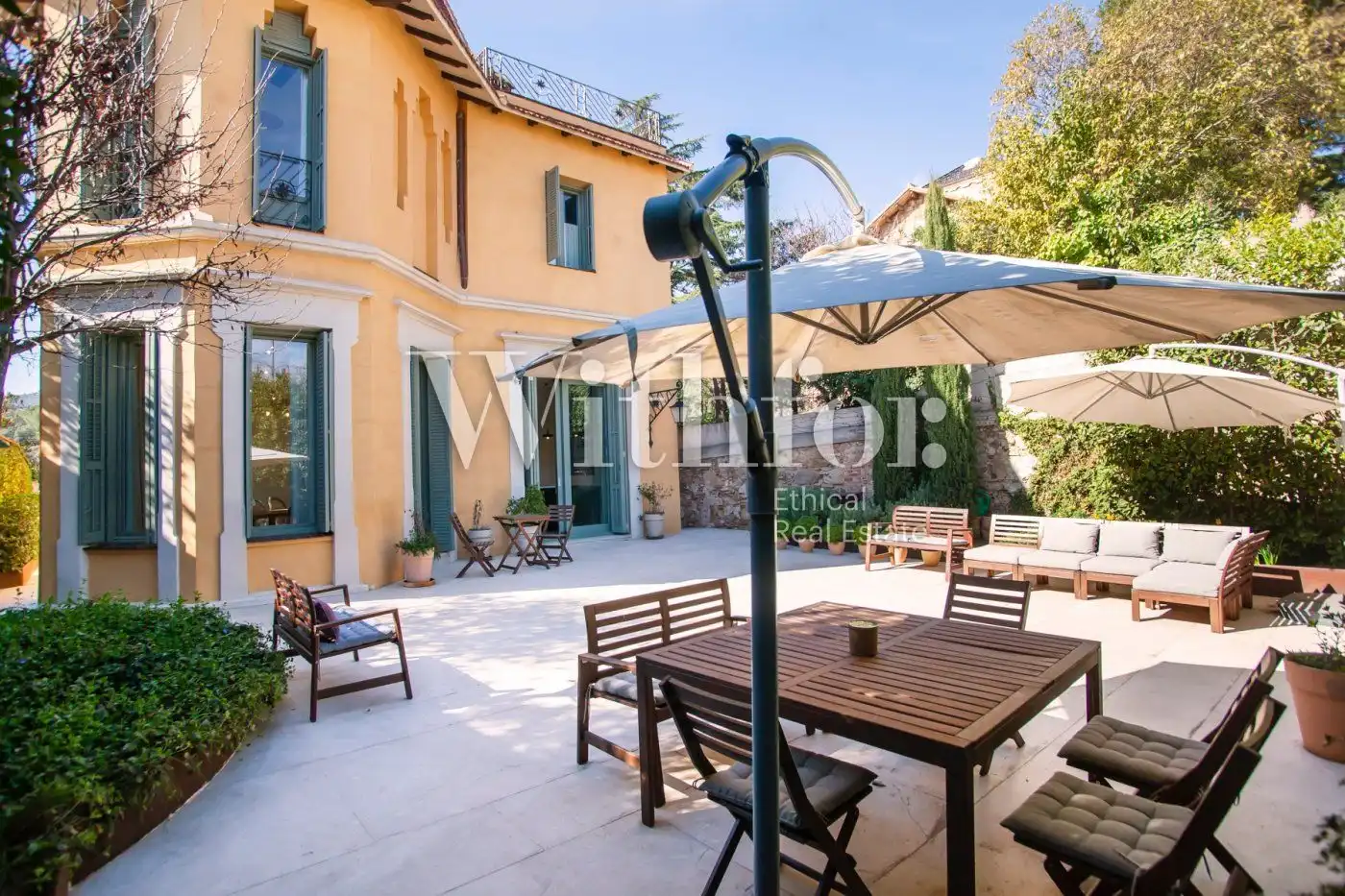 Terrace of Houses for rent in Barcelona  with Air Conditioner, Heating and Private garden